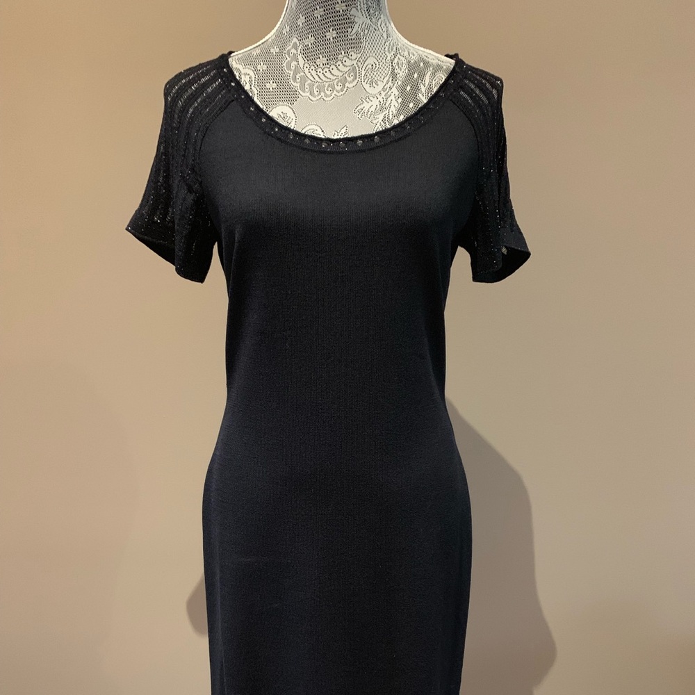 Black St. John Evening Dress